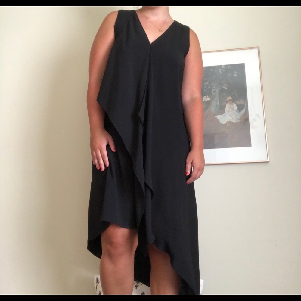 NWT White House Black Market Midi Asymmetric dress